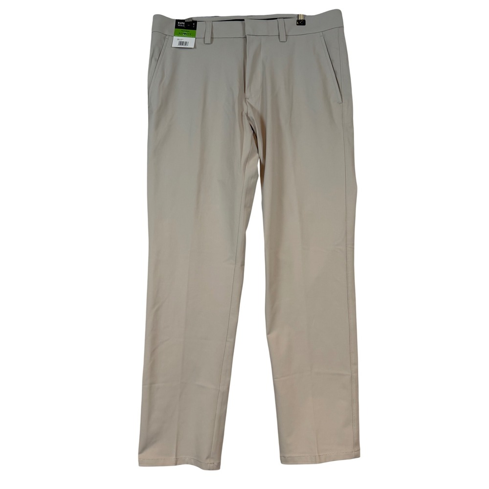 Kenneth Cole Reaction Techni-Cole Tan Modern Fit Dress Pant 34x30 Classic Office